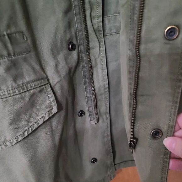 NWT SPIRIT JERSEY “Almost Angels” green canvas jacket 🔥 unisex 🔥 oversized - Picture 8 of 14